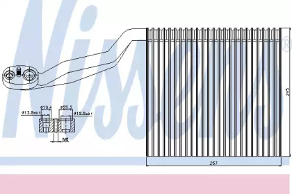 Испаритель NISSENS 92294