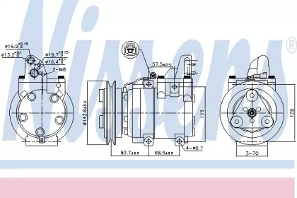 Компрессор NISSENS 890059