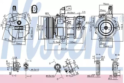 Компрессор NISSENS 890087