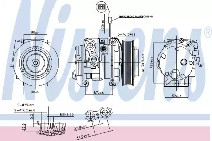 Компрессор, кондиционер NISSENS 890093