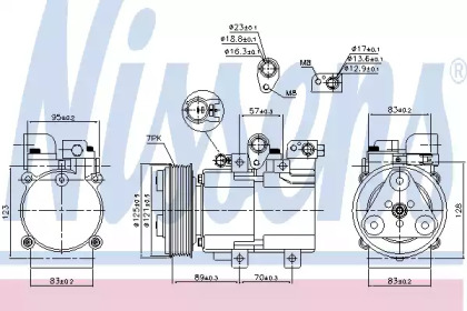 Компрессор NISSENS 890136