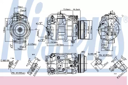 Компрессор, кондиционер NISSENS 890218