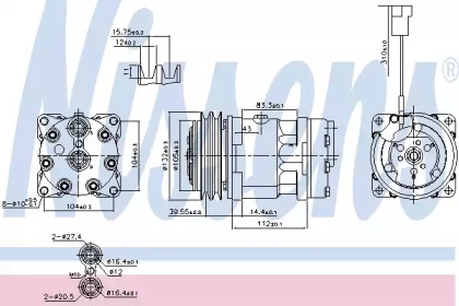 Компрессор NISSENS 890222