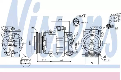 Компрессор NISSENS 89026