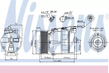 Компрессор NISSENS 89028