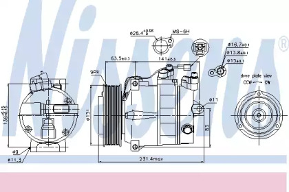 Компрессор NISSENS 89030