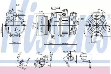 Компрессор NISSENS 890302