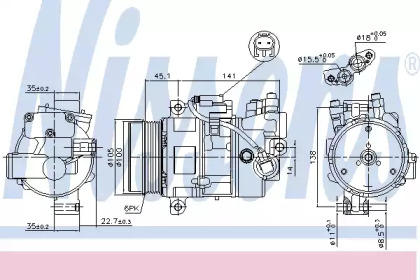 Компрессор NISSENS 89043