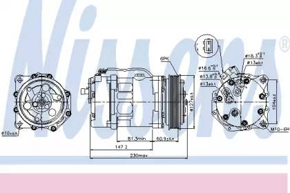 Компрессор NISSENS 89044