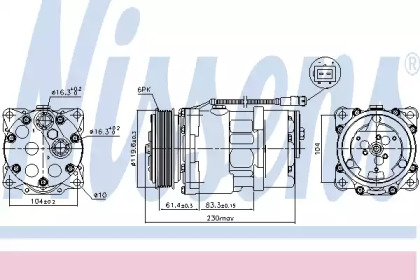 Компрессор NISSENS 89055