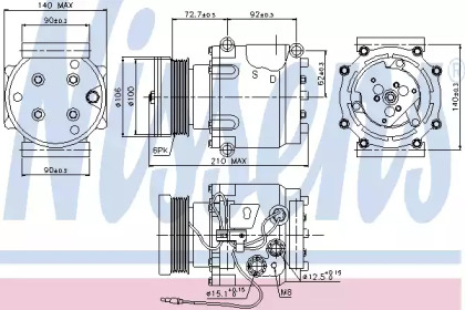 Компрессор NISSENS 89066