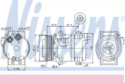 Компрессор NISSENS 89070