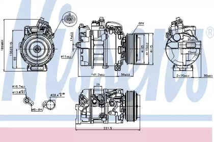 Компрессор NISSENS 89075