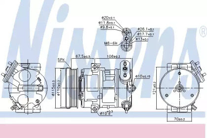 Компрессор NISSENS 89100