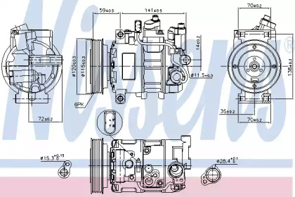 Компрессор NISSENS 89111