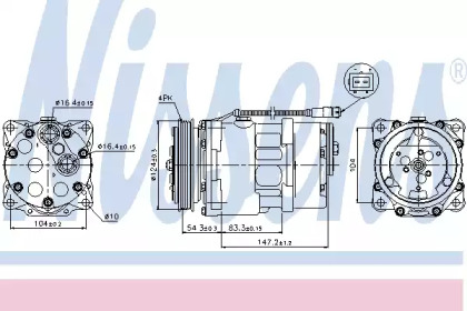 Компрессор NISSENS 89145