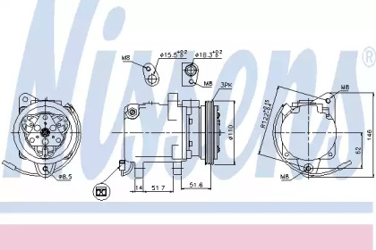 Компрессор NISSENS 89163