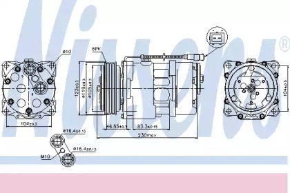 Компрессор, кондиционер NISSENS 89192