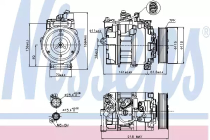 Компрессор NISSENS 89210