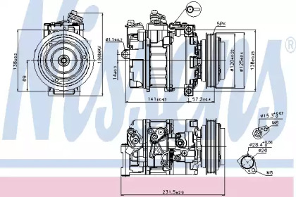 Компрессор NISSENS 89231