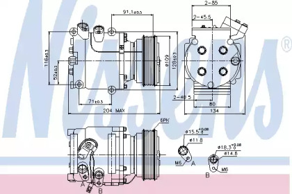 Компрессор NISSENS 89233