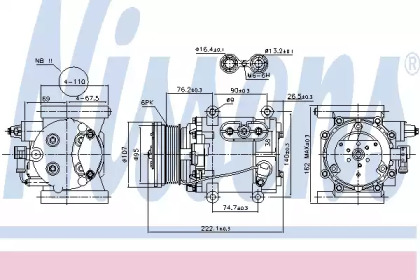 Компрессор NISSENS 89241