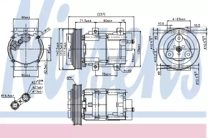 Компрессор NISSENS 89251