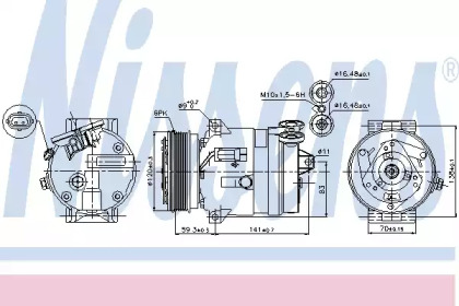 Компрессор NISSENS 89284