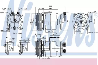 Компрессор NISSENS 89321