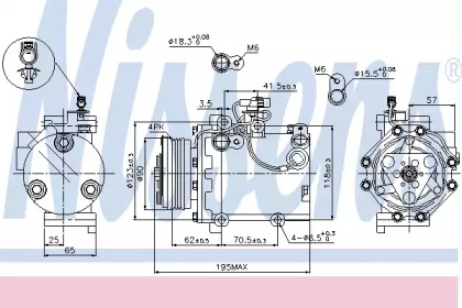 Компрессор NISSENS 89349