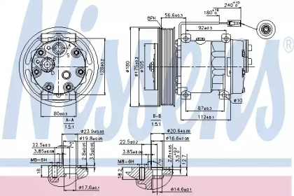 Компрессор, кондиционер NISSENS 89353