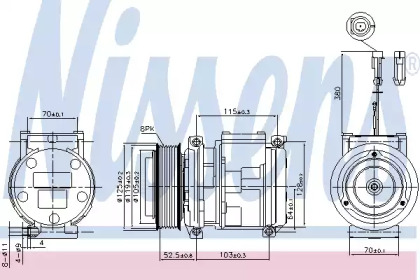 Компрессор NISSENS 89355