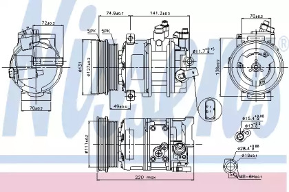 Компрессор NISSENS 89421