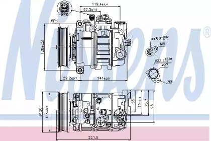 Компрессор NISSENS 89529