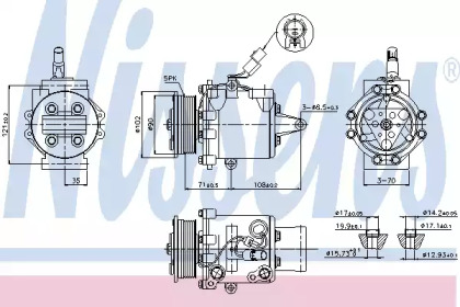 Компрессор NISSENS 89591