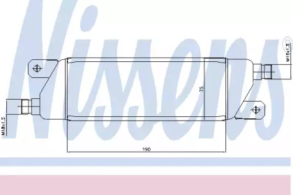 масляный радиатор, двигательное масло NISSENS 90568