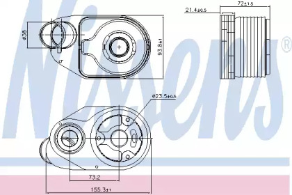 Теплообменник NISSENS 90932