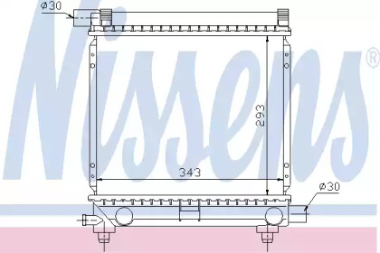 Теплообменник NISSENS 62551