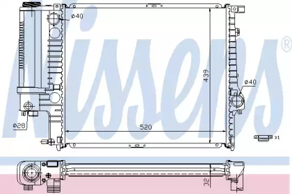 Теплообменник NISSENS 60743A