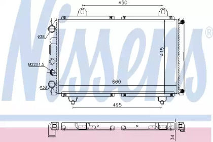 Теплообменник NISSENS 63558