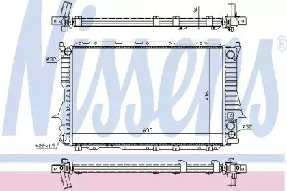 Теплообменник NISSENS 60459