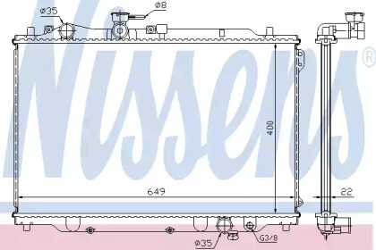 Теплообменник NISSENS 62405A