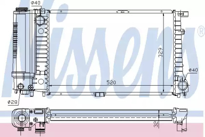 Теплообменник NISSENS 60736A