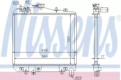 Теплообменник NISSENS 62505