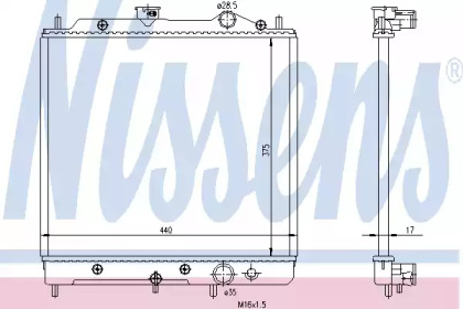 Теплообменник NISSENS 62817