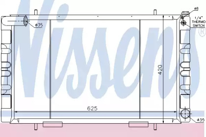 Теплообменник NISSENS 64018