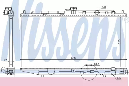 Теплообменник NISSENS 62276