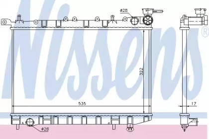 Теплообменник NISSENS 62949