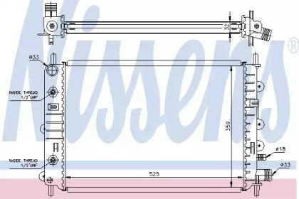 Теплообменник NISSENS 62216A