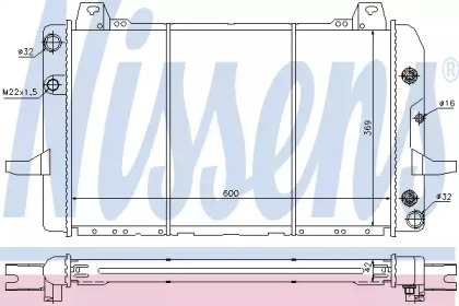 Теплообменник NISSENS 62204